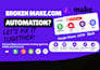 fix makecom automation errors and broken scenarios